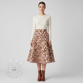 Steppstoffe Blurry Ikat brown