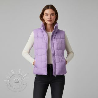 Steppstoffe Graphic square lilac apricot