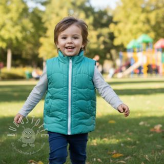 Steppstoffe Graphic square cyan cerise