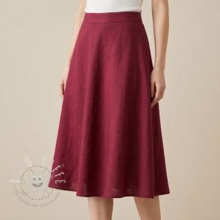 Leinenstoff gewaschen BARCELONA bordeaux