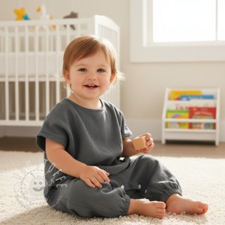 Leinenstoff gewaschen STONEWASHED PREMIUM dark grey