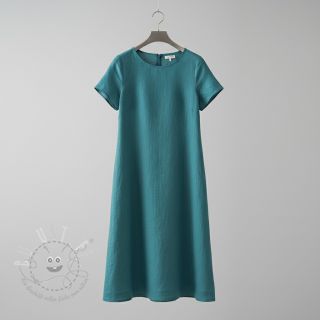 Leinenstoff gewaschen 170 g light petrol