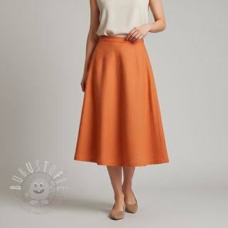 Leinenstoff gewaschen 170 g pumpkin orange