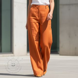 Leinenstoff gewaschen 170 g pumpkin orange