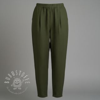 Leinenstoff gewaschen 170 g army green