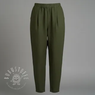 Leinenstoff gewaschen 170 g army green
