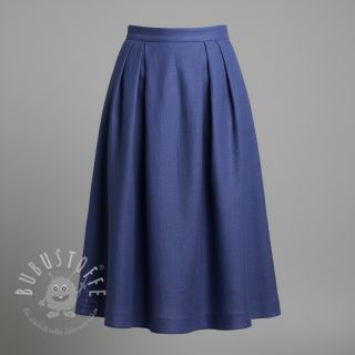 Leinenstoff gewaschen sapphire blue