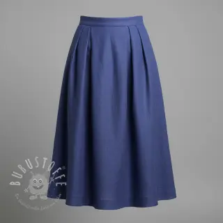 Leinenstoff gewaschen sapphire blue