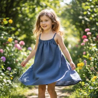 Leinenstoff gewaschen 170 g jeans