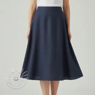 Leinenstoff gewaschen 170 g navy