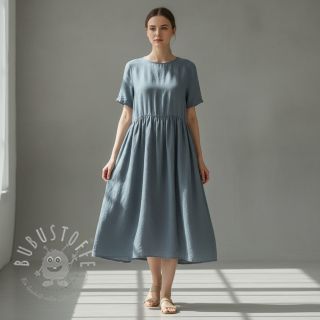 Leinenstoff gewaschen 170 g ocean green