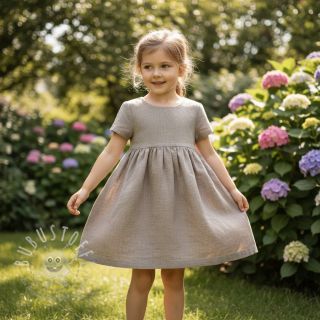 Leinenstoff gewaschen sand