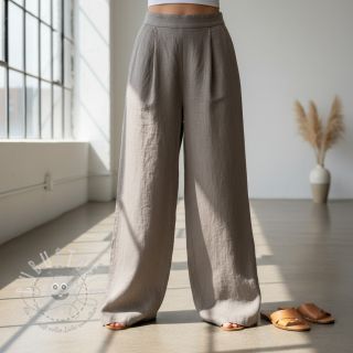 Leinenstoff gewaschen sand