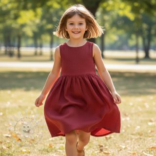 Leinenstoff gewaschen 170 g wine red