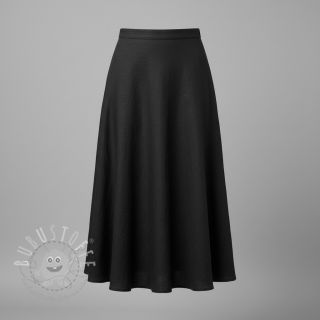 Leinenstoff gewaschen 170 g black