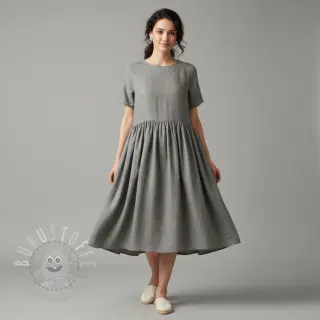 Leinenstoff gewaschen 170 g grey