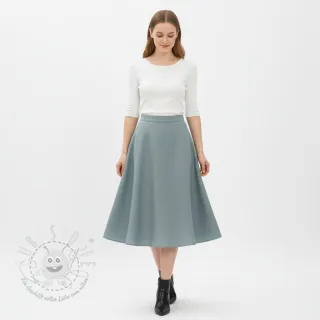 Leinenstoff gewaschen ocean green