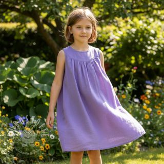 Leinenstoff gewaschen purple