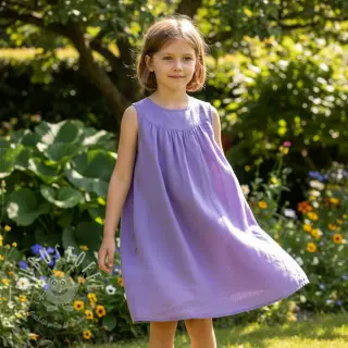 Leinenstoff gewaschen purple