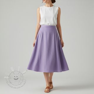 Leinenstoff gewaschen purple