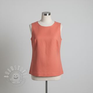 Leinenstoff gewaschen peach