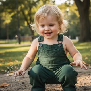 Leinenstoff gewaschen shady green