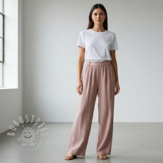 Leinenstoff gewaschen light salmon