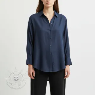 Leinenstoff gewaschen indigo
