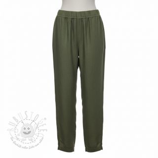 Leinenstoff gewaschen forest green