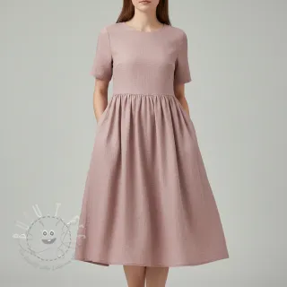 Leinenstoff gewaschen light lilac