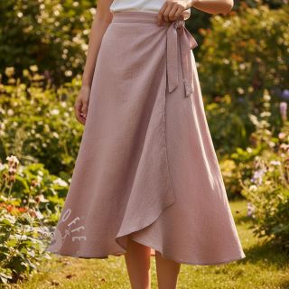 Leinenstoff gewaschen light lilac