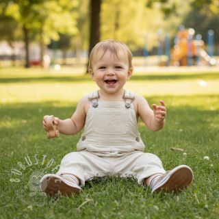 Leinenstoff gewaschen light sand