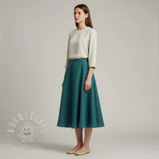 Leinenstoff gewaschen dark cyan