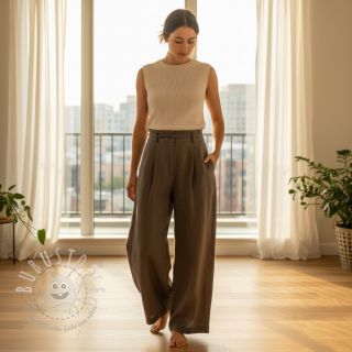 Leinenstoff gewaschen stone