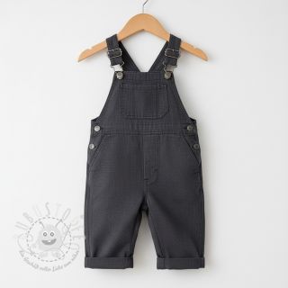 Leinenstoff gewaschen antracite