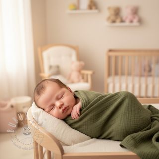 Double gauze/musselin soft green