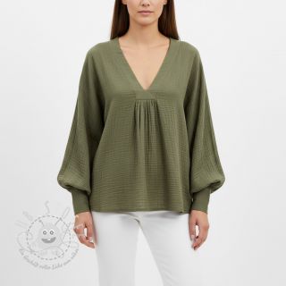 Double gauze/musselin soft green