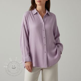 Double gauze/musselin soft lilac ORGANIC