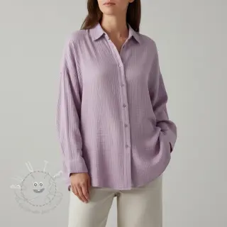 Double gauze/musselin soft lilac ORGANIC