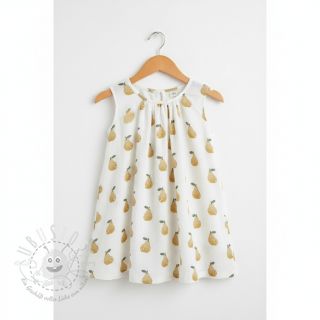 Double gauze/musselin Pears design B digital print