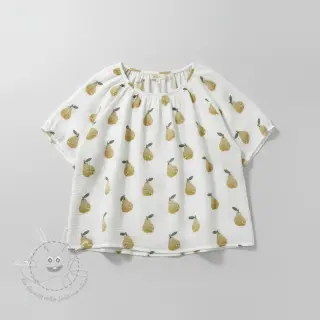 Double gauze/musselin Pears design B digital print