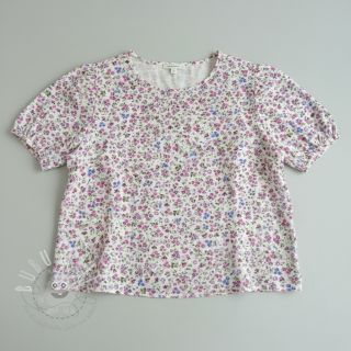 Double gauze/musselin Flower Michaela off white digital print