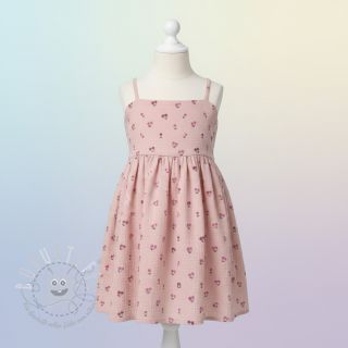 Double gauze/musselin Fruits cherry soft rose