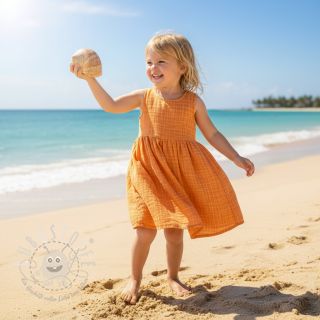 Double gauze/musselin Vintage orange