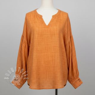 Double gauze/musselin Vintage orange