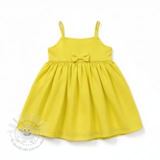 Double gauze/musselin Vintage neon yellow