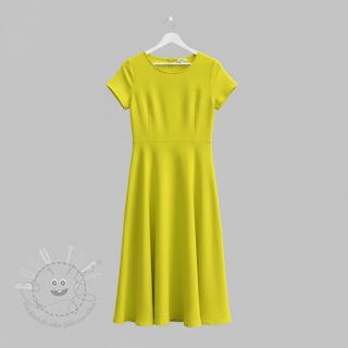 Double gauze/musselin Vintage neon yellow
