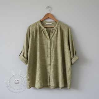 Double gauze/musselin Vintage khaki