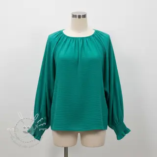 Double gauze/musselin dark teal
