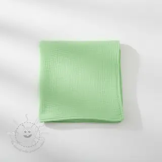Double gauze/musselin light lime